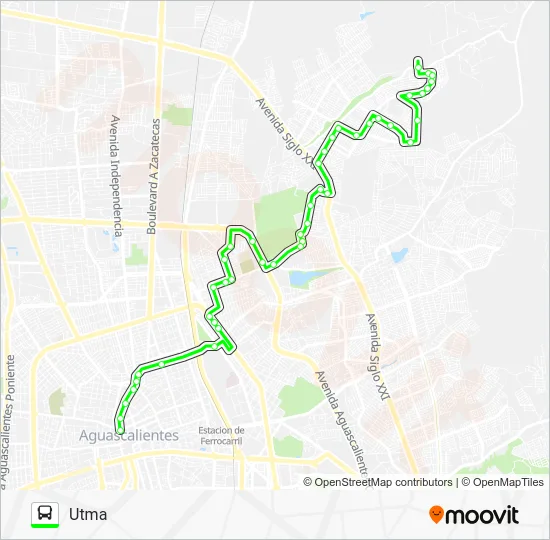 RUTA 08 Bus Line Map