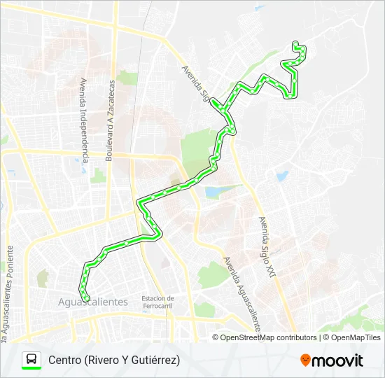 RUTA 08 Bus Line Map