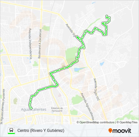 Mapa de RUTA 08 de autobús