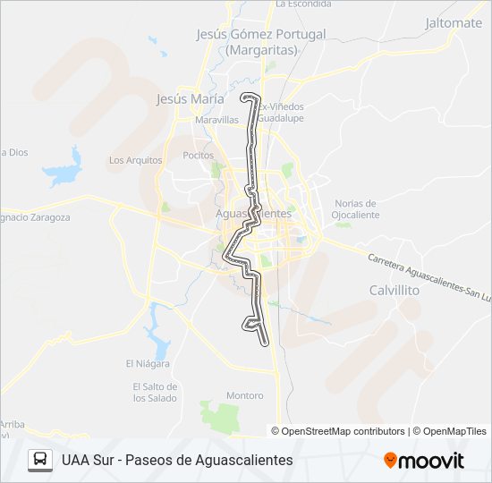 RUTA 10 Bus Line Map