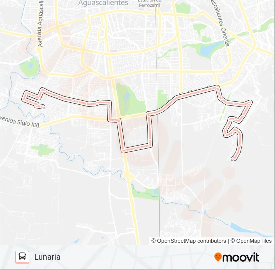 RUTA 14 Bus Line Map