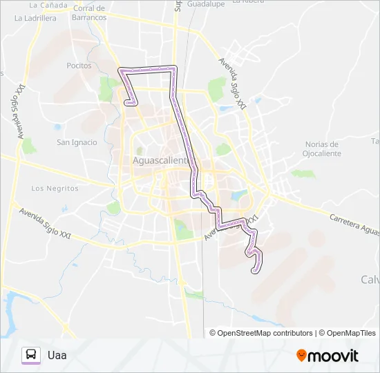 RUTA 18 Bus Line Map