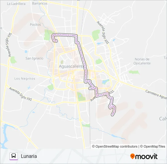 RUTA 18 Bus Line Map