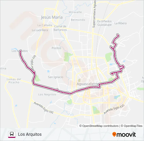 RUTA 23 Bus Line Map