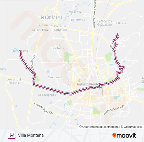 RUTA 23 Bus Line Map