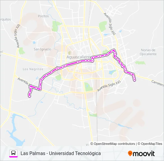 RUTA 25 Bus Line Map