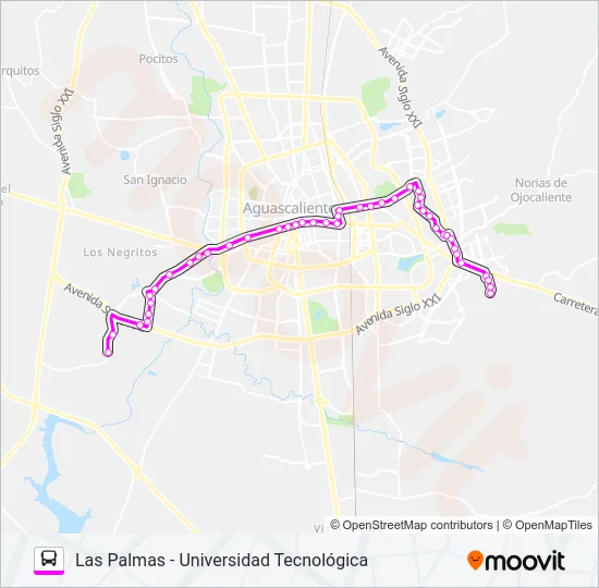 RUTA 25 Bus Line Map