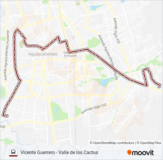 Mapa de RUTA 27 de autobús