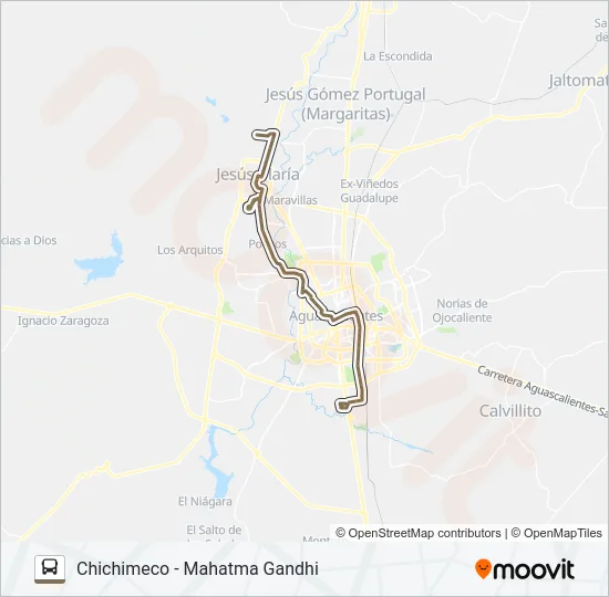 RUTA 28 Bus Line Map