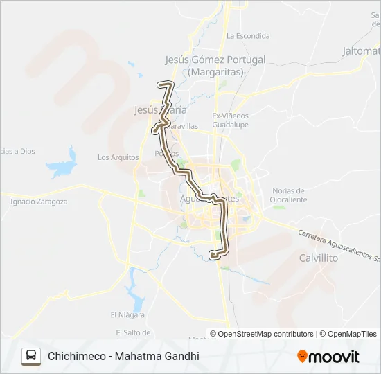 RUTA 28 Bus Line Map