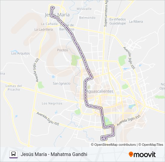 RUTA 33 Bus Line Map