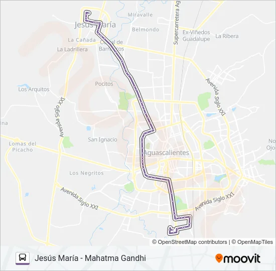 RUTA 33 Bus Line Map