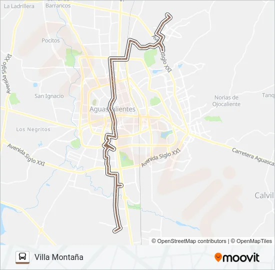 RUTA 34 Bus Line Map