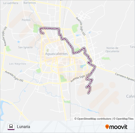 RUTA 35 bus Line Map