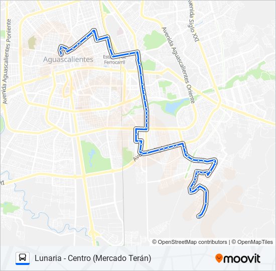 Mapa de RUTA 36 de autobús