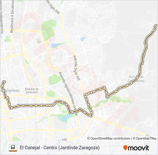 RUTA 39 Bus Line Map