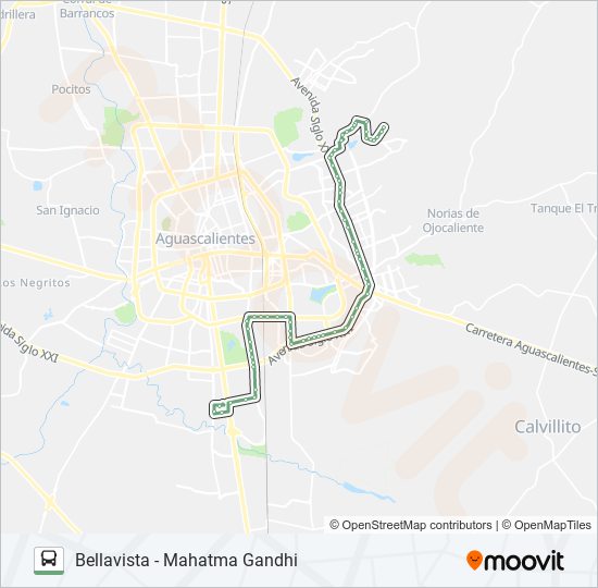 Mapa de RUTA 42 de autobús