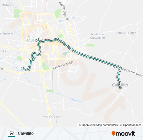 Mapa de RUTA 46 de autobús