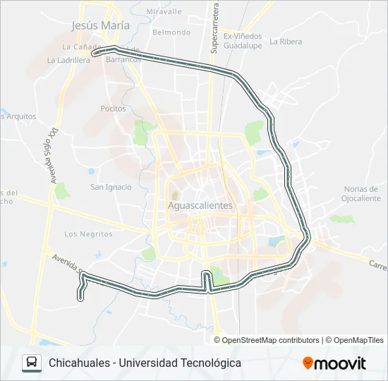 RUTA 50 Bus Line Map