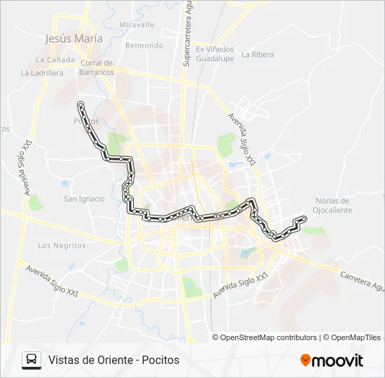 RUTA 19 Bus Line Map