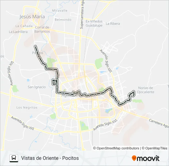RUTA 19 Bus Line Map