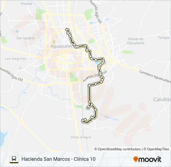 RUTA 47 Bus Line Map