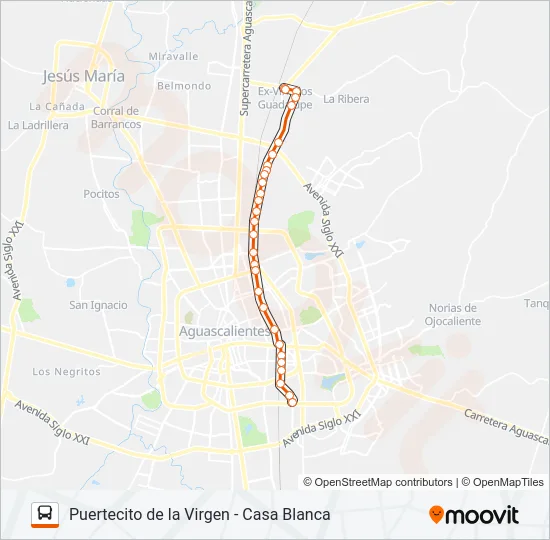 RUTA 51 Bus Line Map