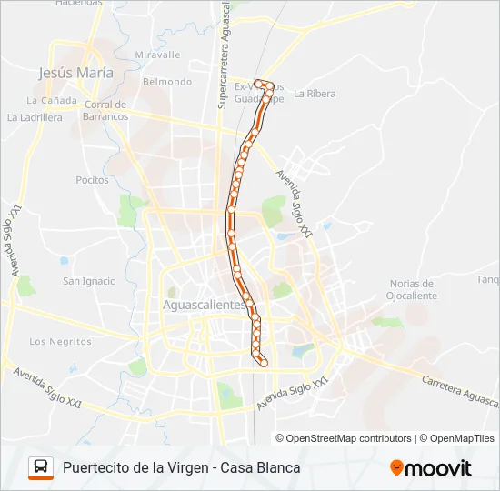 RUTA 51 Bus Line Map