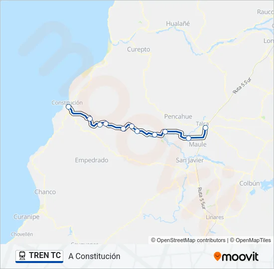 TREN TC Train Line Map