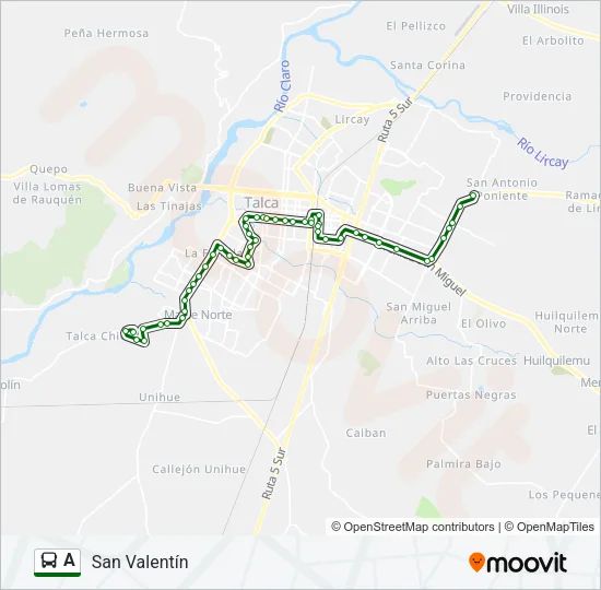 A Bus Line Map