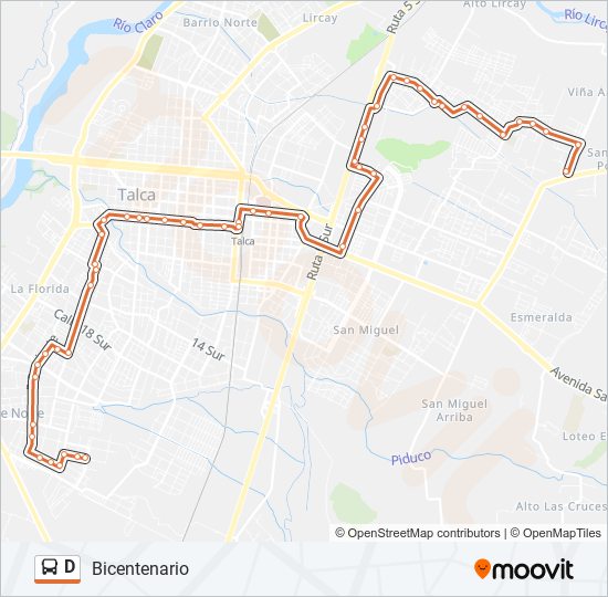 D bus Line Map