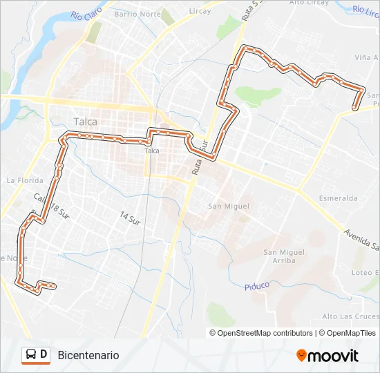 D Bus Line Map