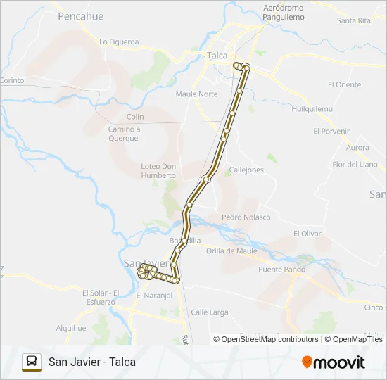 SAN JAVIER Bus Line Map