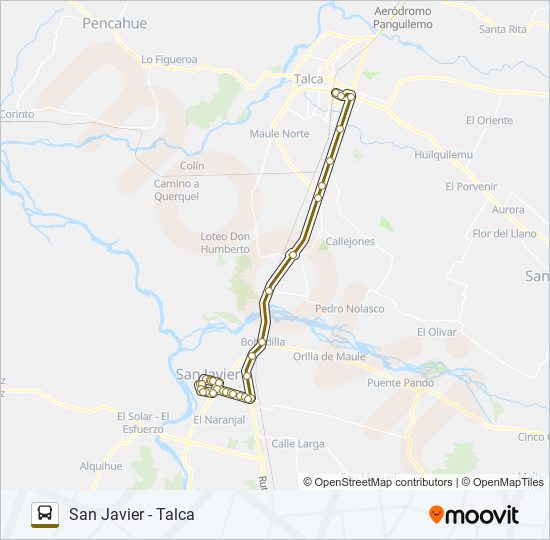 SAN JAVIER bus Line Map
