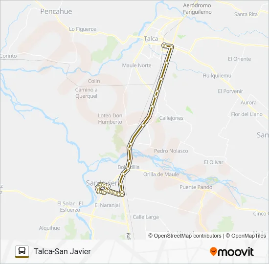 SAN JAVIER Bus Line Map