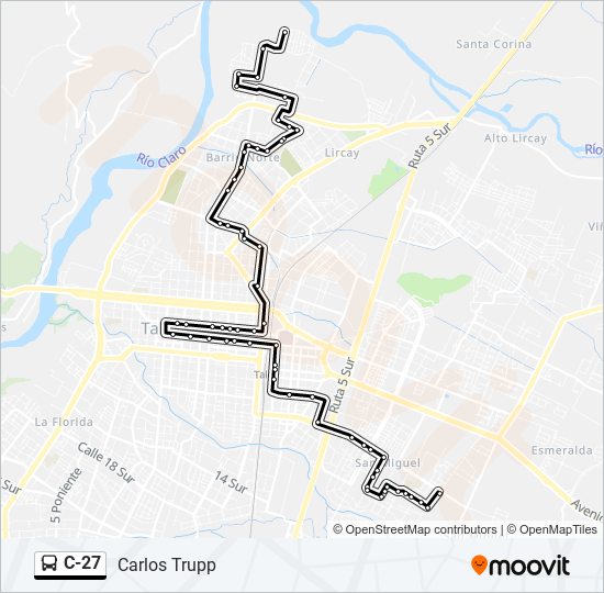 C-27 bus Line Map