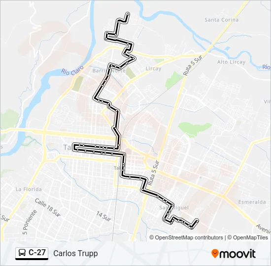 C-27 Bus Line Map