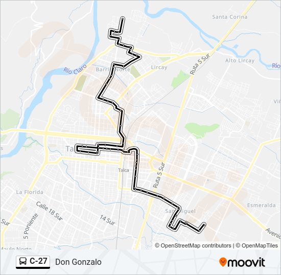 C-27 Bus Line Map