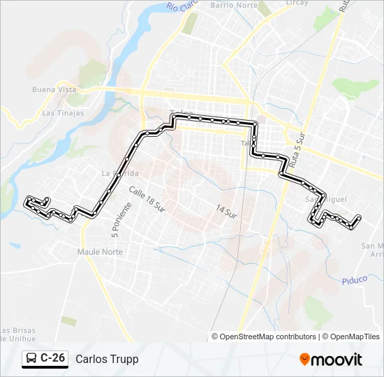C-26 Bus Line Map