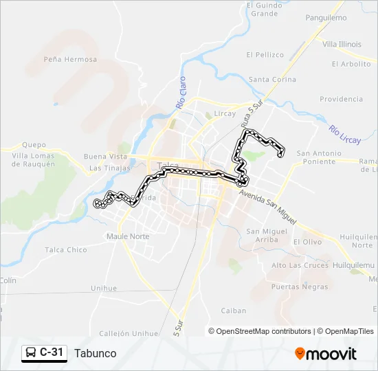 C-31 Bus Line Map