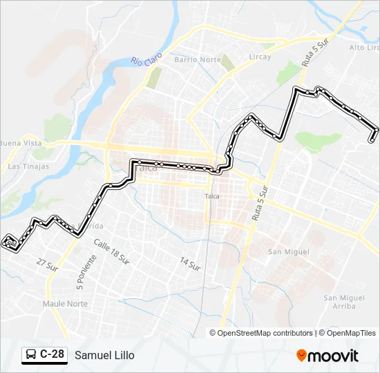 C-28 Bus Line Map