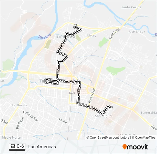 C-6 Bus Line Map