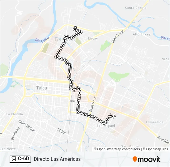 C-6D Bus Line Map
