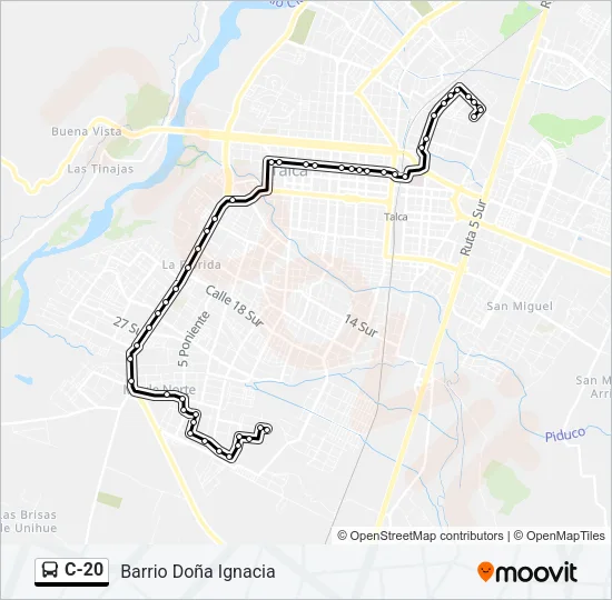 C-20 Bus Line Map