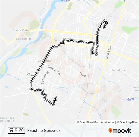 C-20 Bus Line Map