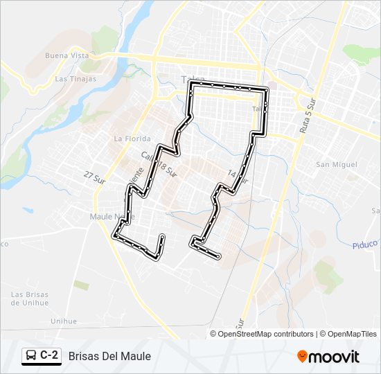 C-2 Bus Line Map