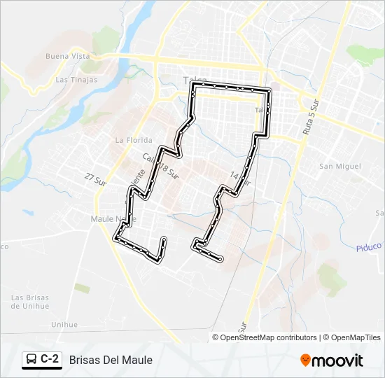 C-2 Bus Line Map