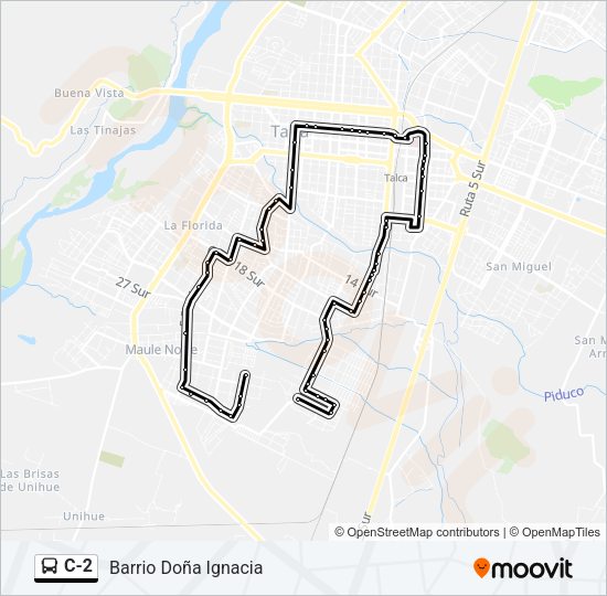 C-2 Bus Line Map