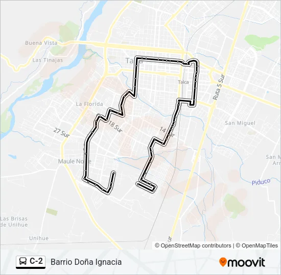 C-2 Bus Line Map