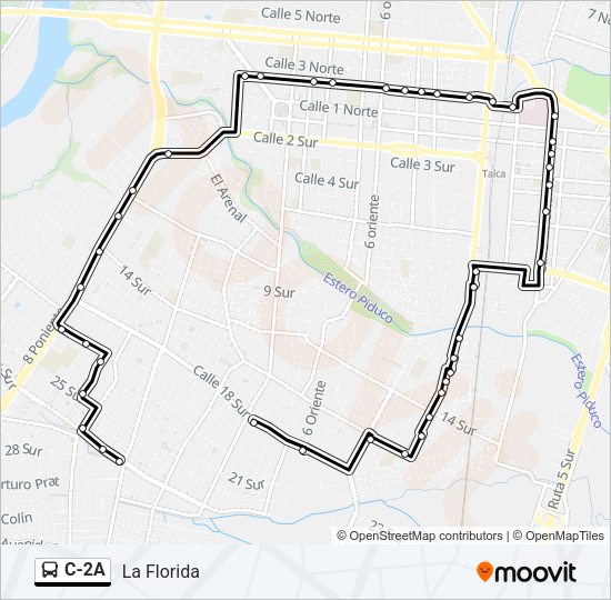 C-2A Bus Line Map